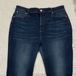 J. Crew Dark Blue Toothpick Skinny 33 Jeans
